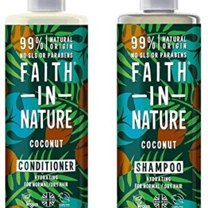 Faith In Nature Coconut Shampoo 400ml & Conditioner 400ml Duo