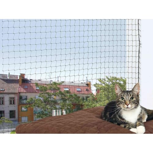 TRIXIE — Filet de protection pour chat 2 × 1,5 m noir