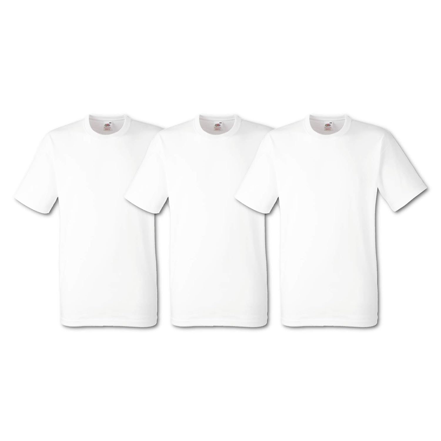 Fruit of the Loom - Heavy Cotton - T- Shirt (Lot de 3) - Homme - Blanc - Taille: 2XL