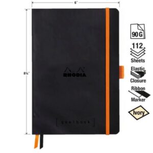 Alternative view of RHODIA Goalbook — Carnet souple A5 noir 240 pages