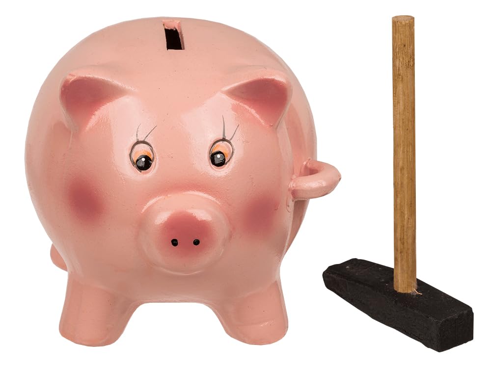 OUT OF THE BLUE — Tirelire Cochon en Céramique Rose – Image 5