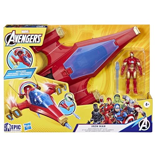 HASBRO Marvel Avengers — Jet de Combat Iron Man 10 cm – Image 3
