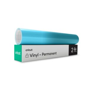 Cricut Vinyle changeant de couleur activé à froid (Permanent) | Bleu clair  Turquoise | 30,5cm x 61cm (12" x 24") | Pour toutes les machines de découpe Cricut