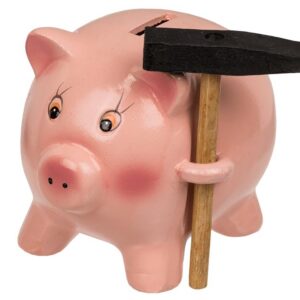 Out of the blue Tirelire Cochon Céramique avec Marteau