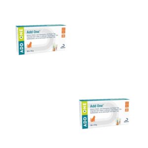 Porus Add One | Saveur Crème de Saumon | Pack Double | 2 x 30 x 10 g | Complément Alimentaire pour Chats | Délicieuse friandise pour mélanger avec Porus One