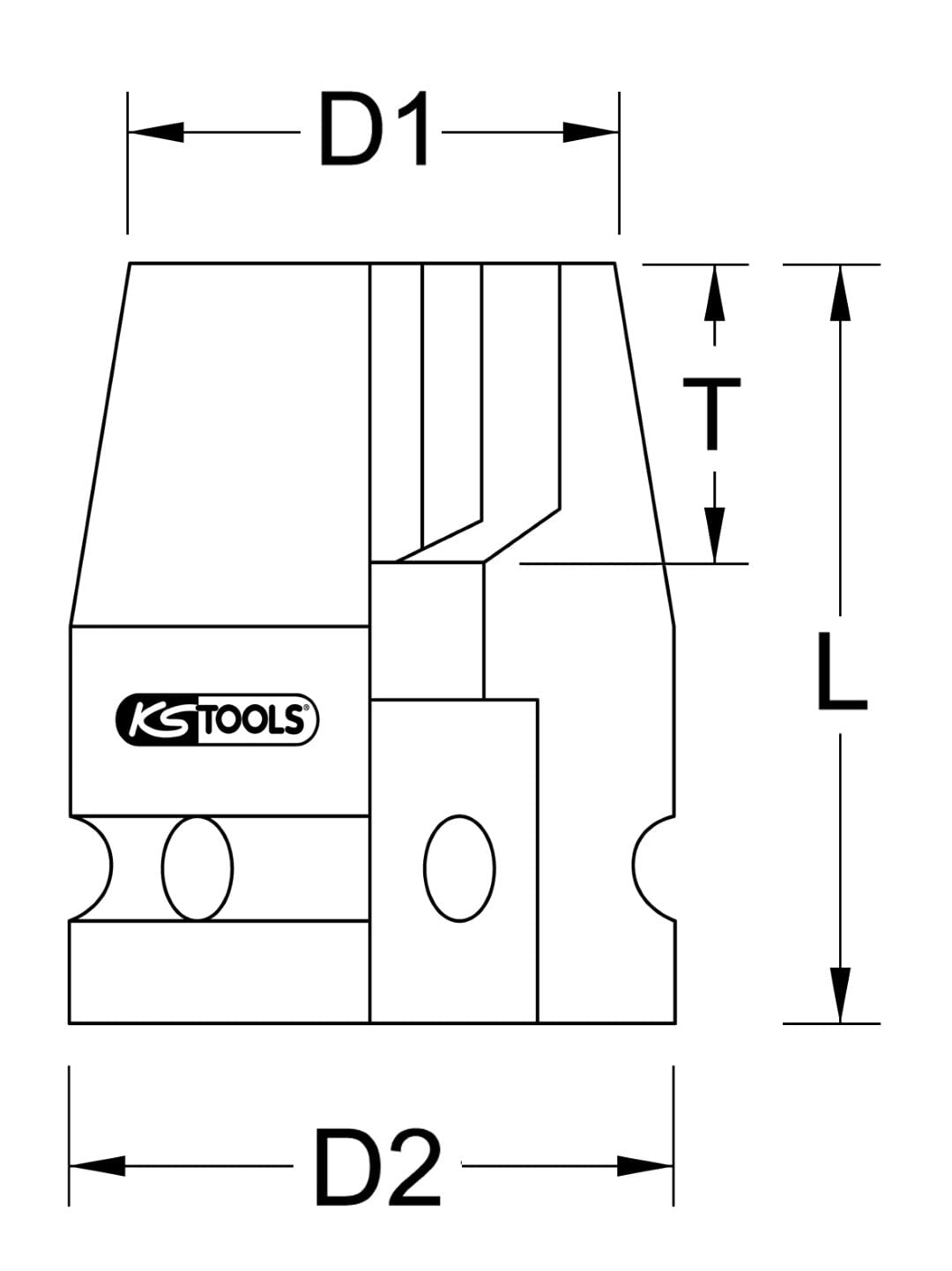 KS TOOLS — Douille à choc 6 pans 1/2" 18 mm – Image 3