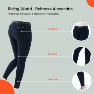 Alternative view of RIDING WORLD Alexandrie — Pantalon d'équitation femme/enfant