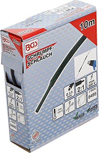 BGS — Gaine thermorétractable noire Ø 2,5 mm 10 m – Image 5