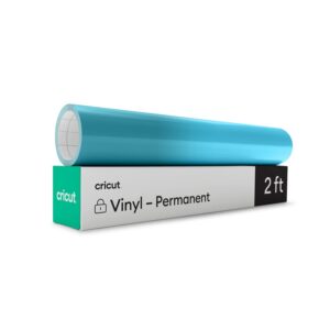Cricut Vinyle changeant de couleur activé par la chaleur (Permanent) | Turquoise  Bleu clair | 30,5cm x 61cm (12" x 24") | Pour toutes les machines de découpe Cricut