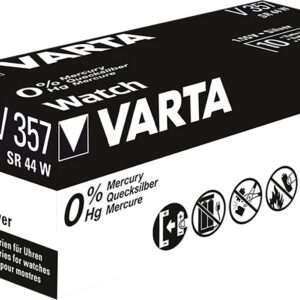 Wentronic SR44 W/V357/V76 PX(4075) Varta 1BL - piles non-rechargeables (Button/coin, SR44, Oxyde d'argent, 11,6 x 11,6 x 5,4 mm, Argent) - Lot de 10