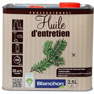 huile d'entretien parquet - blanc - 2.5 litres - Blanchon
