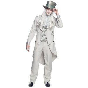 Boland - Costume marié fantôme, set avec gilet, manteau, pantalon et jabot, déguisement pour carnaval, fête à thème, Halloween ou JGA