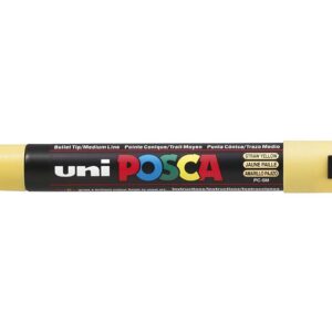 UNI-BALL Marqueur Posca PC-5 M – Jaune Paille – Stylo simple
