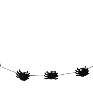 P'tit Clown - Guirlande Halloween - 150 cm - Décoration Effrayante et Festive pour Ambiance Terrifiante (Petites araignées)