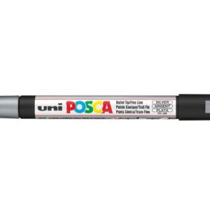 UNI-BALL Marqueur Pte conique fine POSCA PC3M 0,9-1,3mm Argent