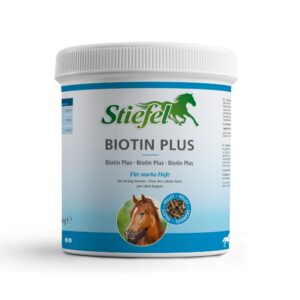 Stiefel Biotine Plus pour Chevaux, Formule Triple de qualité supérieure en biotine, méthionine et Zinc, pour Sabots forts, Peau, Fourrure, Corne, amélioration de la qualité des Sabots, favorise la