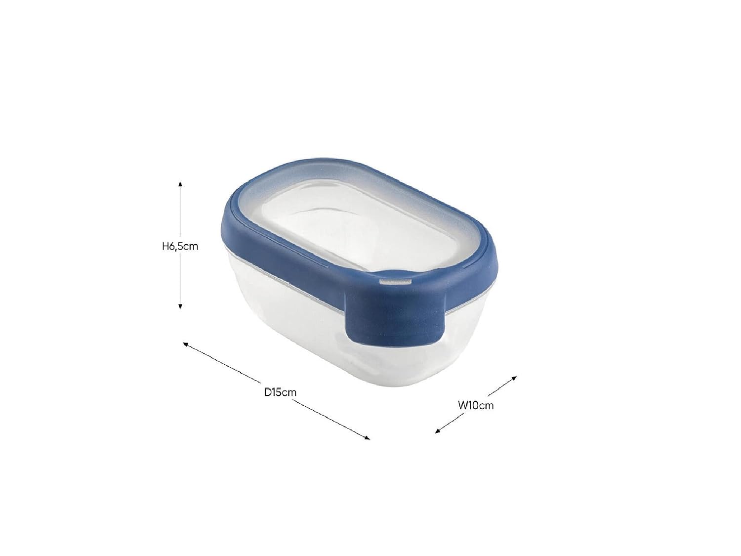 CURVER — Boîte alimentaire rectangulaire 0,5L bleue – Image 2