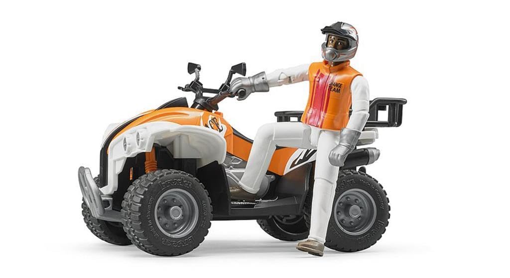 bruder 63000 - Quad avec chauffeur, Figurine jouet, Véhicule, 4x4 – Image 2