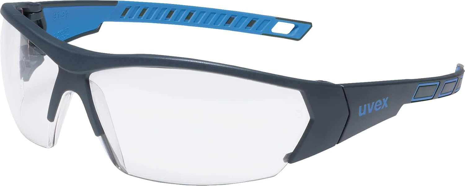 Uvex i-works Lunettes de sécurité - Approuvé selon les normes EN 166 & 172 - Verres antibuée - Résistant aux rayures - Produits chimiques - Protection solaire UV400 - Léger