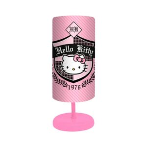 Lampe de chevet Hello Kitty Sanrio Rose 32 cm Contemporain Plastique Rose Faible Montage sur table Chambre d'enfant