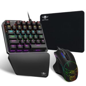 Convertisseur Xpert G700 – Combo RGB Clavier + Souris pour Consoles PS4, Xbox, Switch Et PC - Clavier Mecanique Single Hand – Souris 3200 DPI - Tapis Inclus