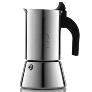 Bialetti 0001702 Cafetière italienne (Induction), Acier Inoxydable, Argent, 4 Tasses