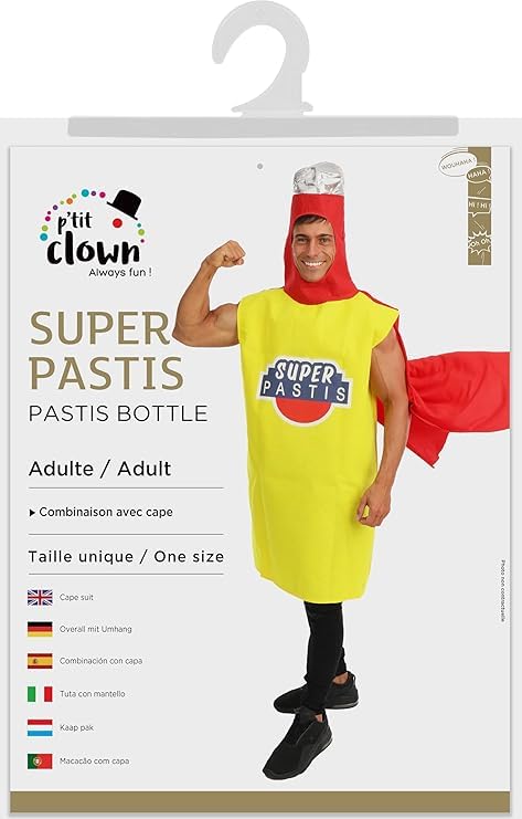 P'TIT CLOWN — Déguisement Adulte Bouteille Taille Unique – Image 4