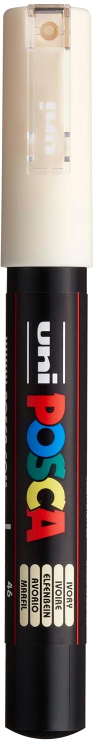 POSCA — Marqueur ivoire pointe fine 1M