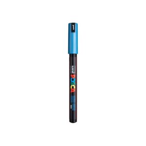 POSCA PC-1MR — Marqueur pointe ultra fine bleu métallisé
