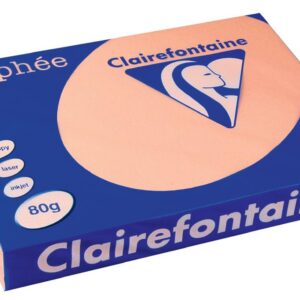 Clairefontaine Trophee Ramette de 500 feuilles papier couleur 80 g A3 Saumon