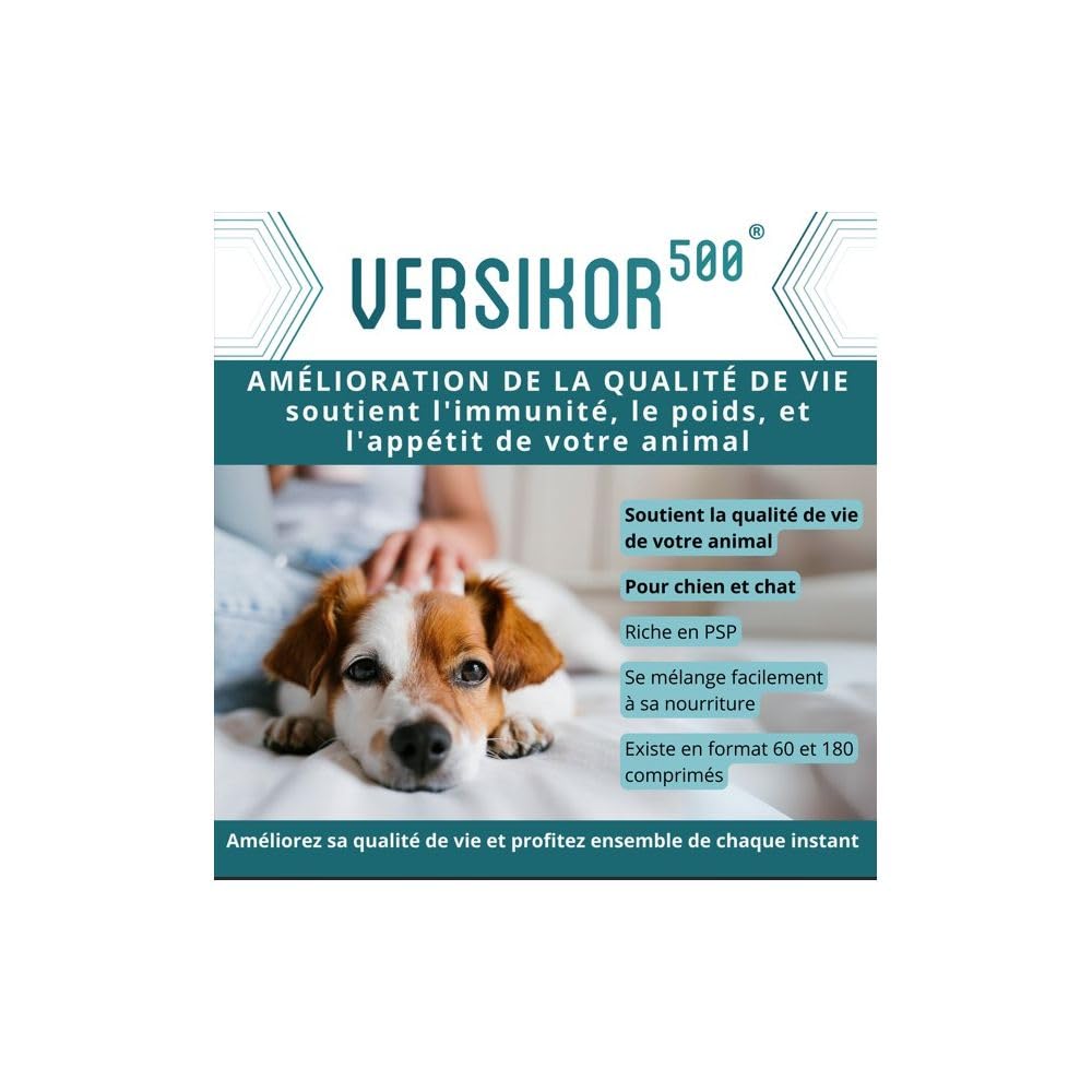 SUM LAB VET Versikor 500 — Complément nutritionnel 60 comprimés – Image 5