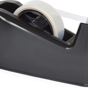 Rapesco RPTD500B Germ-Savvy Antibactérien, Dévidoir de Ruban 500, Noir