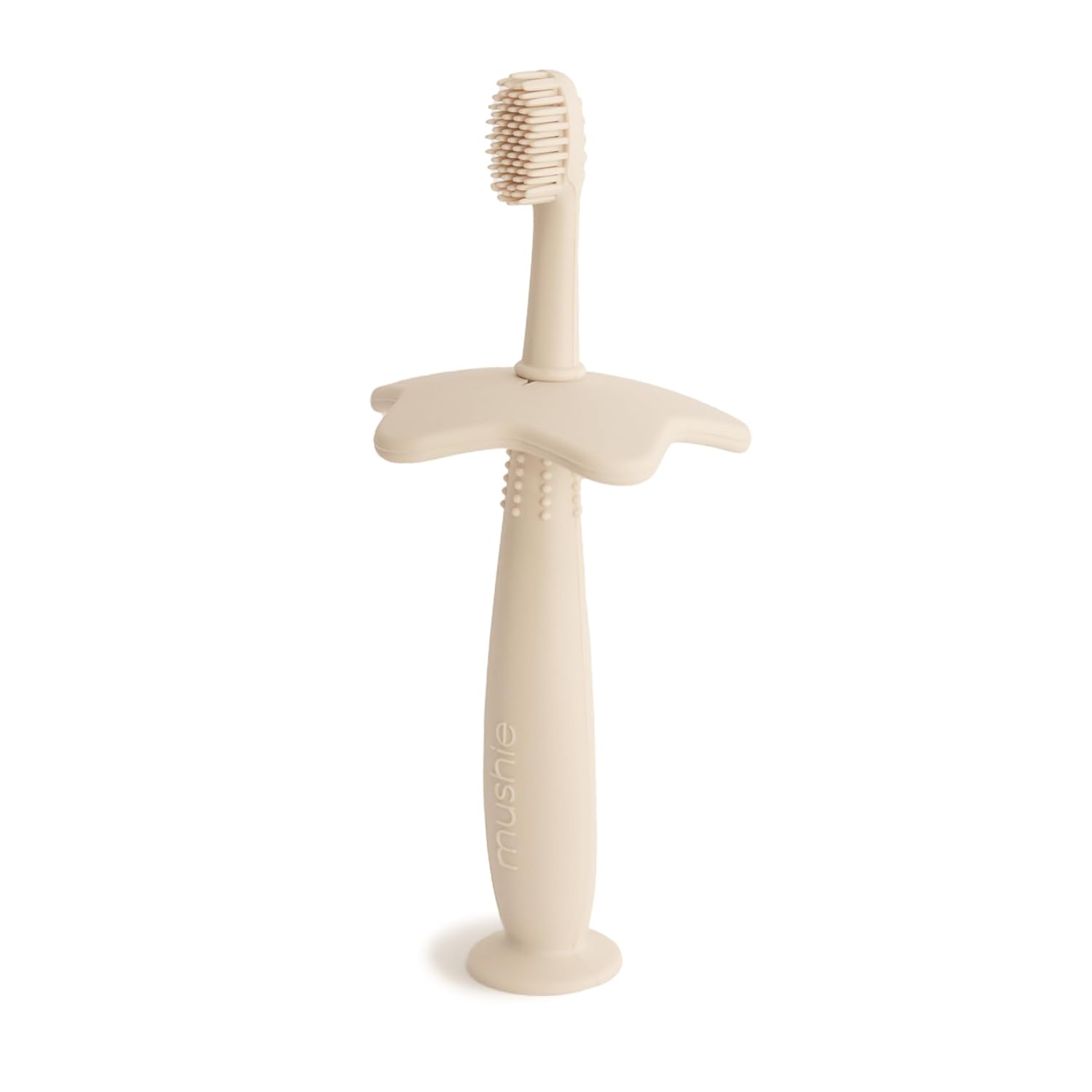 Mushie Brosse à Dents d'Apprentissage en Forme de Ètoile pour Enfant, Accessoires pour Bébé, Jeunes Enfants Garçons et Filles, Matériel Durable & de Haute Qualité (Shifting Sand)
