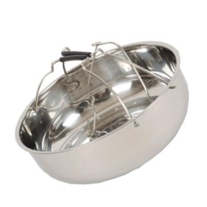 Moulinex Panier de cuisson à vapeur en acier, Ronde, pour Cookeo CE7061 CE8511