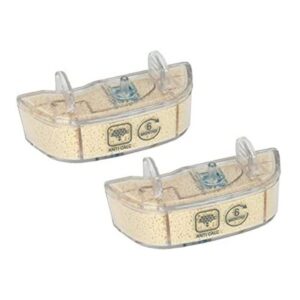 Rowenta ZR005803, Lot de 2 Cartouche anticalcaires compatibles avec Les nettoyeurs Vapeur Clean & Steam et Steam Power, Transparent