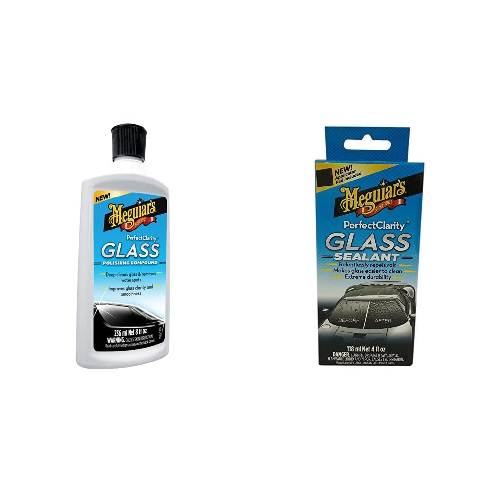 Meguiar's G8408EU Polish Vitres et Pare-Brise - 236ml - Restaure la Transparence des Vitres Marquées par Le Sel et Les UV – Image 4