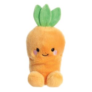 Aurora, 82054, Palm Pals Cheerful Carotte, 13cm, Peluche éco-Friendly, Orange