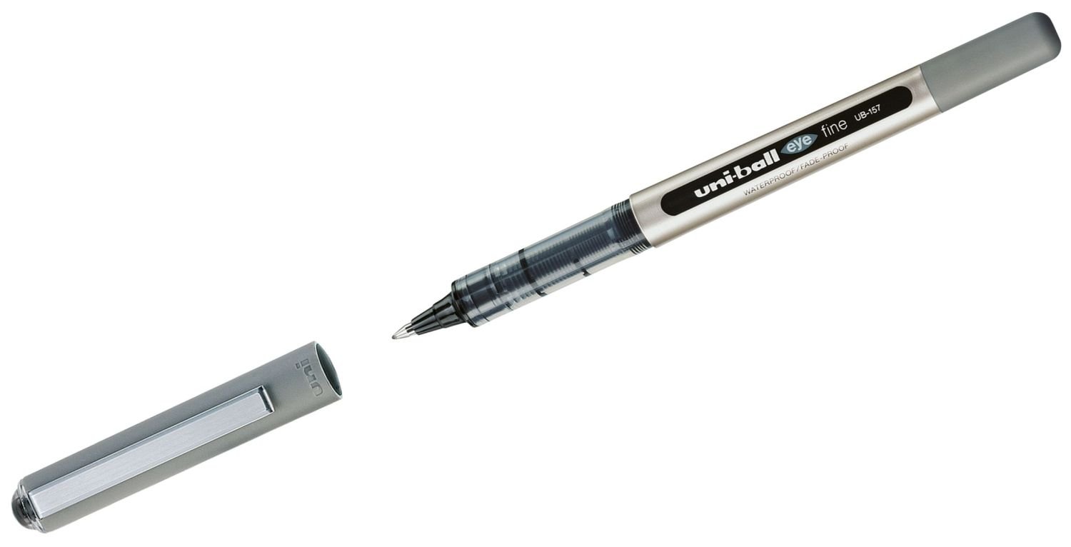 Uni-Ball 148199 - Roller à encre uni-ball Eye UB-157, fine, 0,4 mm, noir, 1 pièce – Image 2