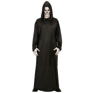 W WIDMANN MILANO Party Fashion - Costume Faucheur, robe noire, Grim Reaper, Fossoyeur, déguisements de carnaval, Halloween