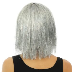 Alternative view of P'TIT CLOWN — Perruque Disco Luxe Argent