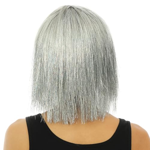P'TIT CLOWN — Perruque Disco Luxe Argent – Image 2