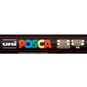 UNI-BALL Marqueur Pte conique moyenne POSCA PC5M 1,8 - 2,5mm Ivoire