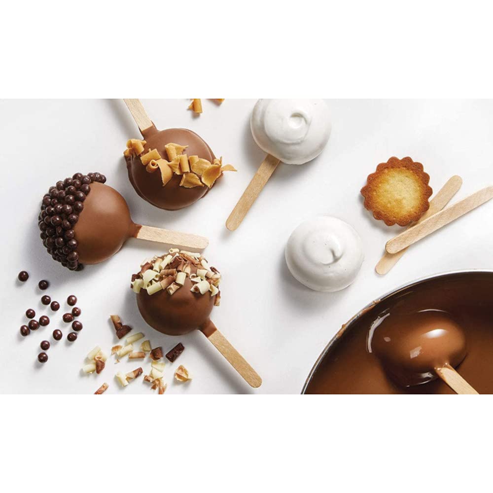 Callebaut Mona Lisa Crisbeads Sachet de 800 g avec fermeture Velcro refermable Boules de céréales aromatisées pour décorer gâteaux, cupcakes, gaufres, crêpes, crêpes (chocolat au lait) – Image 4