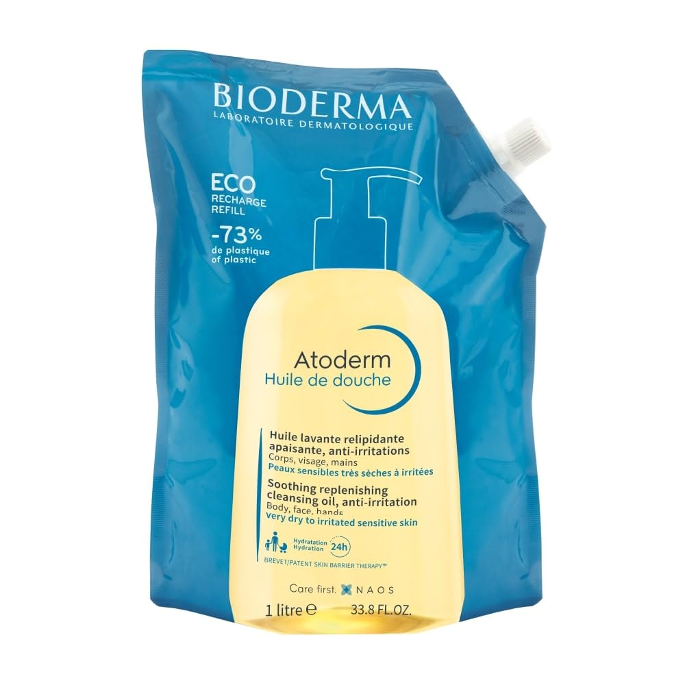BIODERMA Atoderm — Huile de douche éco-recharge 1 L