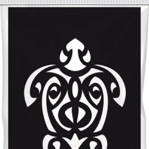 Ki-sign : Pochoir Adhésif Réutilisable, 10x7cm - Tortue Maori