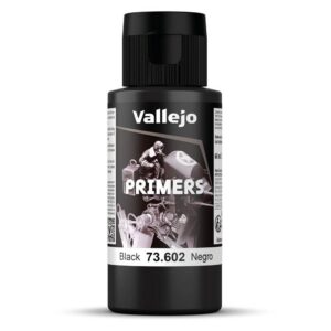 Vallejo - Apprêt pour maquette - 60 ml - Polyuréthane - Coloré Noir