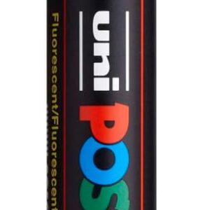 Uni-Ball Posca 182577 - Marqueur Pointe Moyenne PC - 5M, 1,8 - 2,5 mm, Rouge Fluo