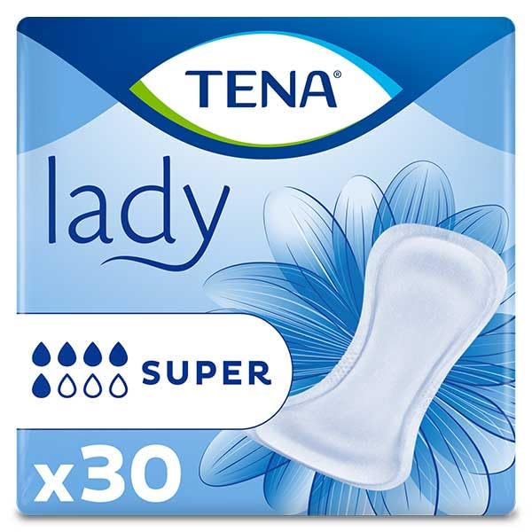 TENA Lady — Serviettes hygiéniques Super 30 unités