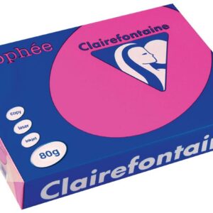 CLAIREFONTAINE 36650 Papier Trophée Multifonctions A4 80g/m2 Ramette Lot de 500 Jaune
