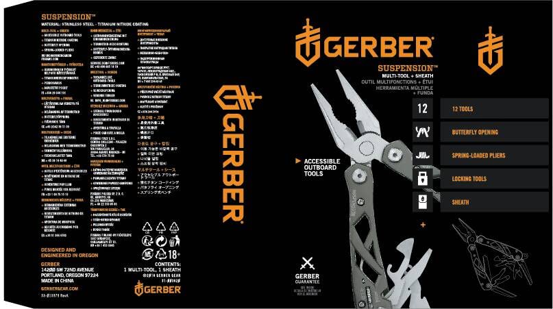 GERBER Suspension — Pince multifonction 12 outils Noir – Image 6